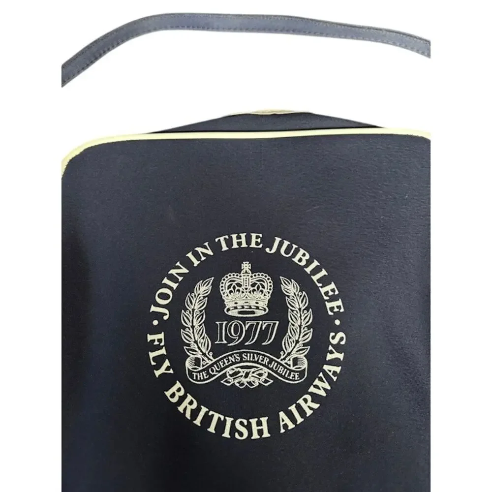 British Airways Tote Bag Blue Carry On Travel Airline Promotional NOS